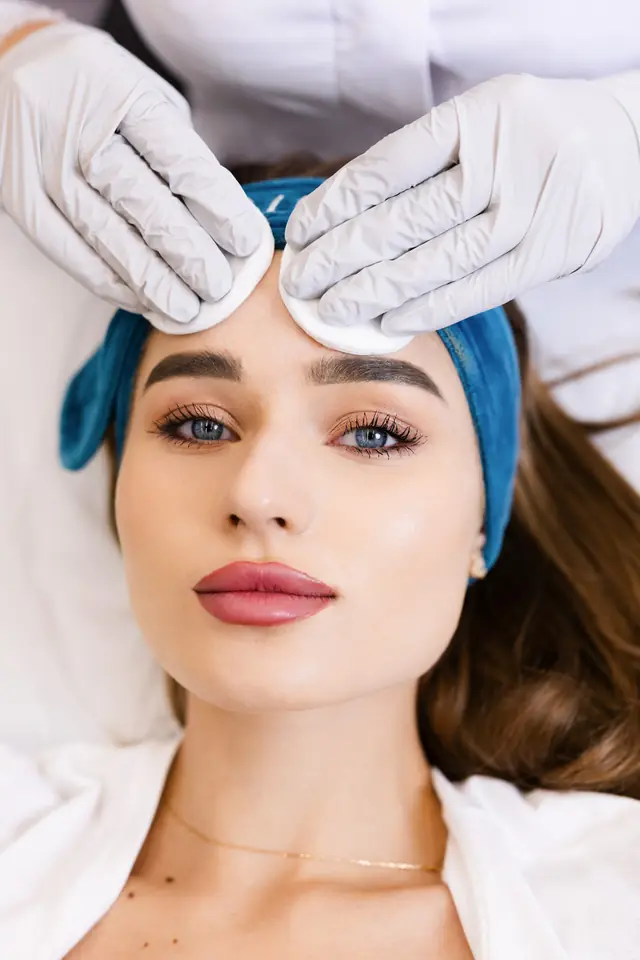 A still moment during a facial